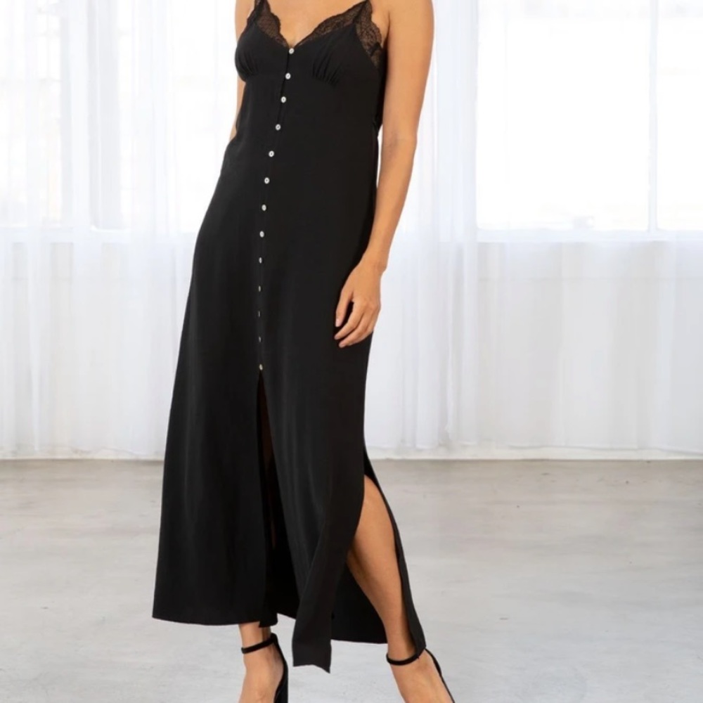 Lovestich Black Maxi Dress